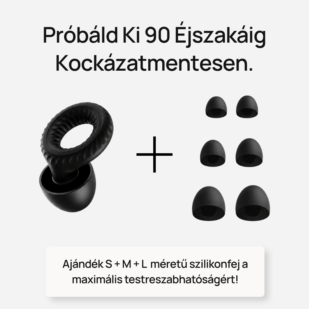 A nyugodt, pihentető alváshoz tervezett füldugó
