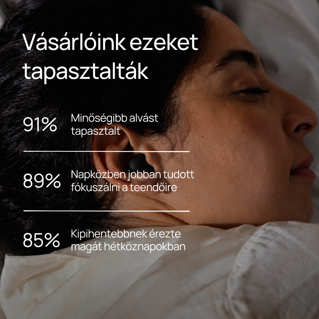 A nyugodt, pihentető alváshoz tervezett füldugó