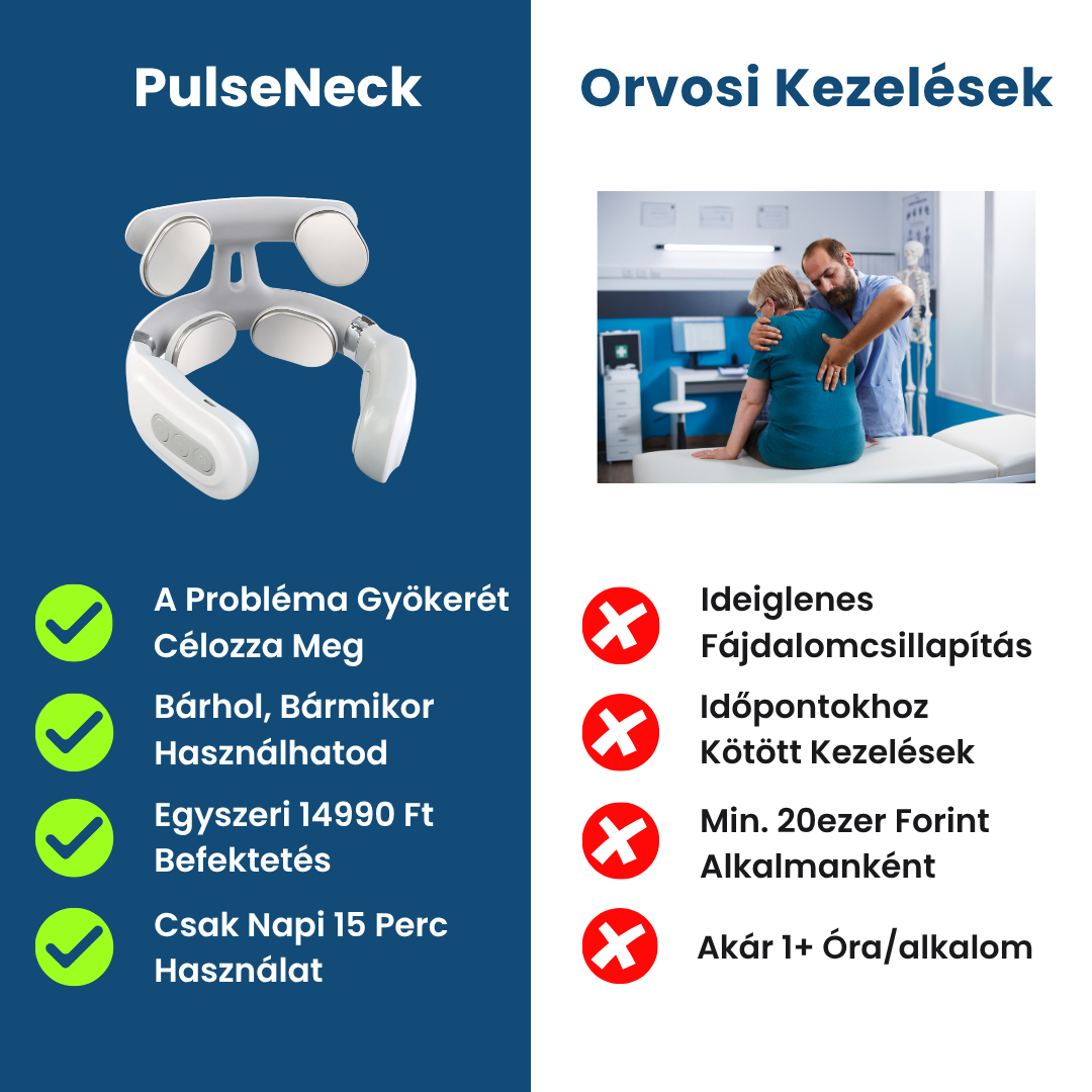 PulseNeck - Gyengéd Nyakmasszírozó