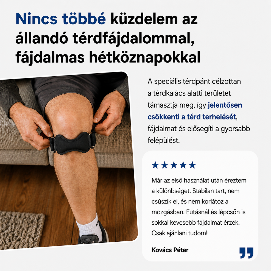 Mondj búcsút a kínzó térdfájdalomnak!