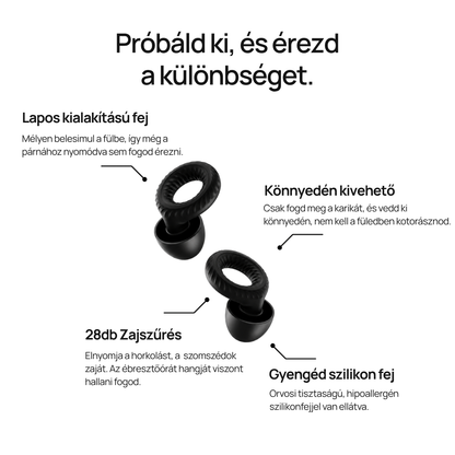 A nyugodt, pihentető alváshoz tervezett füldugó
